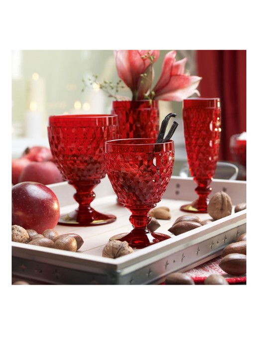Villeroy & Boch Boston Coloured waterglas 400 ml - detail 3 steenrood