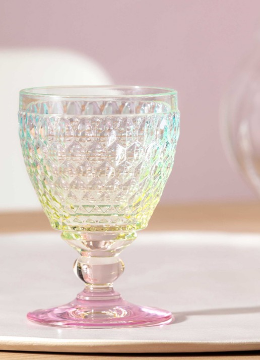 Villeroy & Boch Boston Pearl witte wijnglas 12,5 cl - voorkant 3 transparant