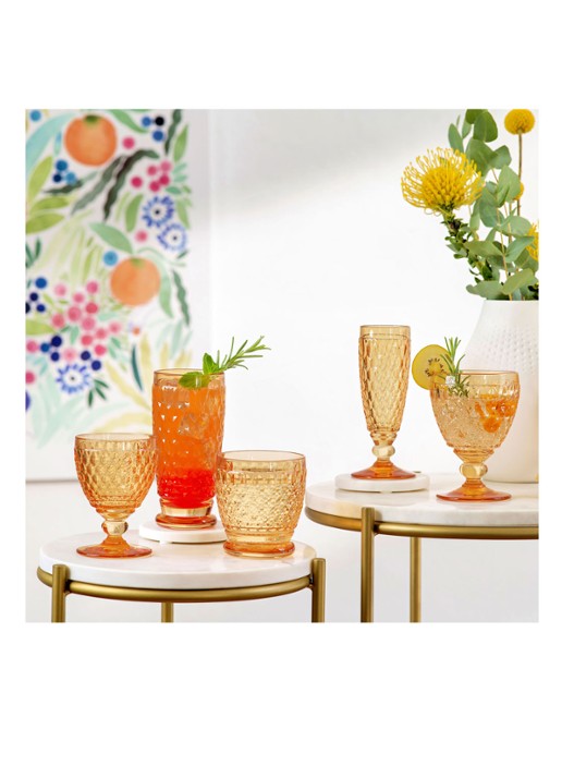 Villeroy & Boch Boston waterglas 25 cl - detail orange