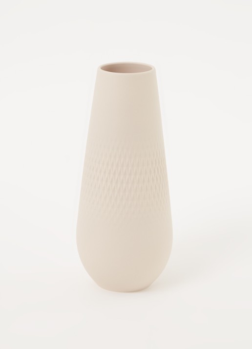 Villeroy & Boch Carre vaas 26 cm - voorkant 2 beige