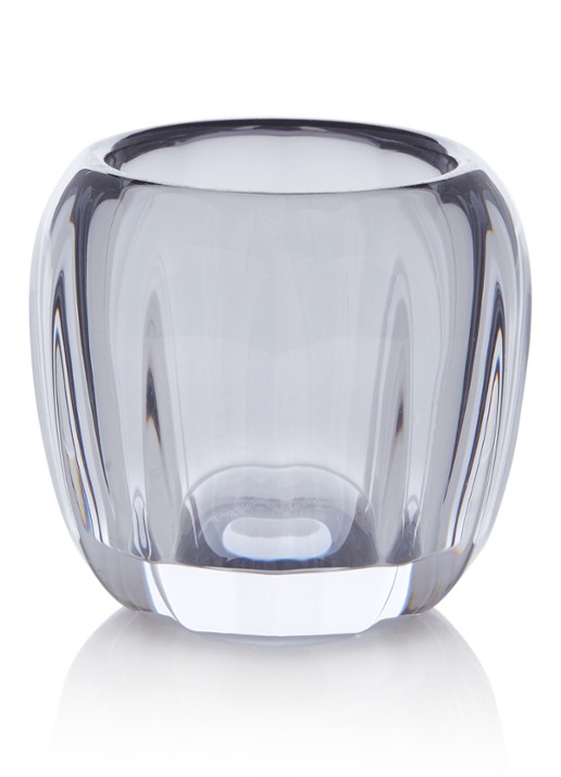 Villeroy & Boch Cosy waxinelichthouder van glas - voorkant donkergrijs