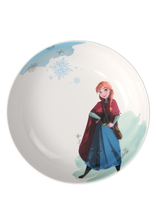 Villeroy & Boch Disney Frozen diep kinderbord 18,5 cm - voorkant blauw