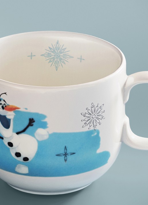 Villeroy & Boch Disney Frozen kinderbeker - achterkant blauw