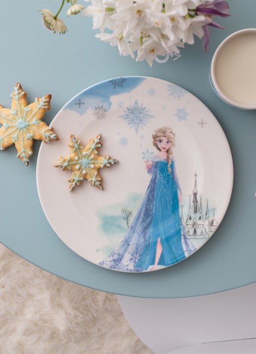 Villeroy & Boch Disney Frozen kinderbord 21,5 cm - voorkant 5 blauw