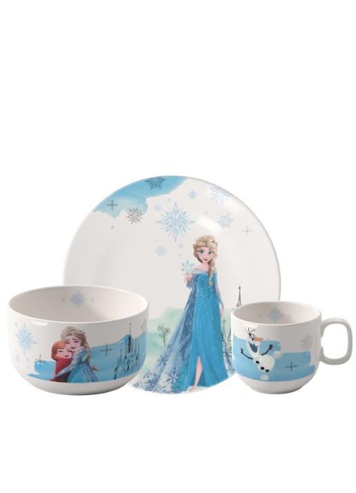 Villeroy & Boch Disney Frozen kinderserviesset 3-delig - voorkant blauw