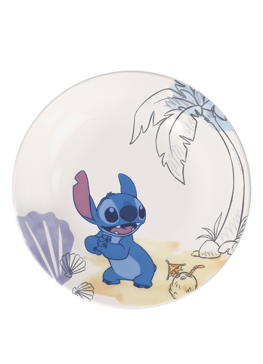 Villeroy & Boch Disney Stitch kinderbord 21,5 cm - voorkant 3 blauw