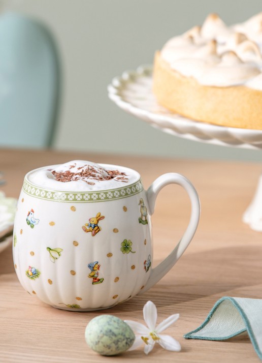 Villeroy & Boch Easter Delight mok 35 cl - voorkant 3 gebroken wit