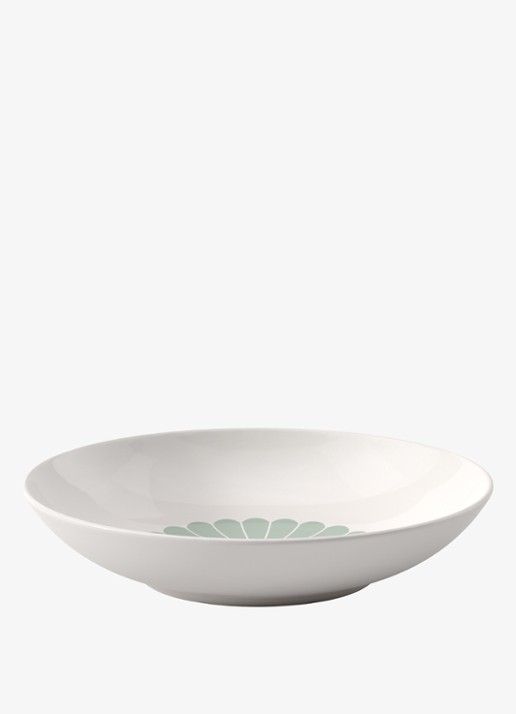 Villeroy & Boch Fleur diep bord 24 cm - voorkant lindegroen