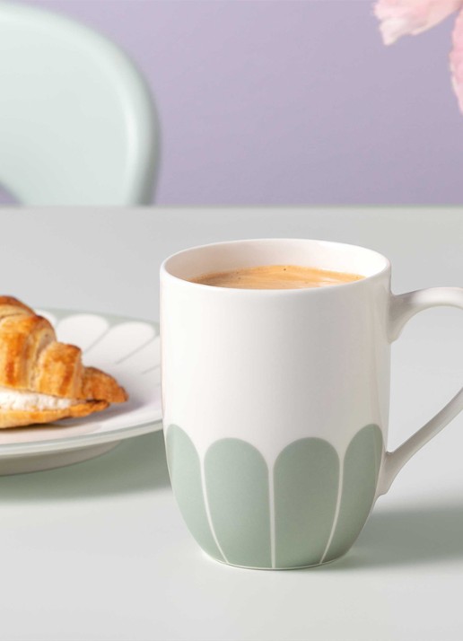 Villeroy & Boch Fleur kopje 29 cl - voorkant 2 lindegroen