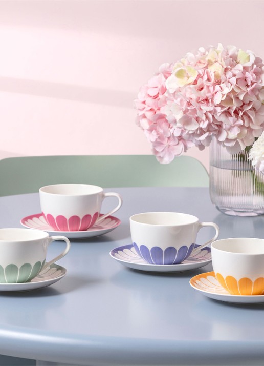 Villeroy & Boch Fleur kopje - achterkant groen