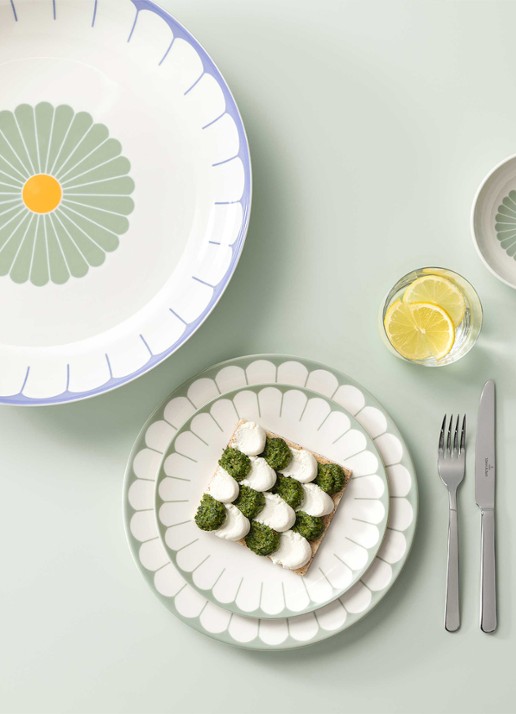 Villeroy & Boch Fleur salade- serveerschaal 38 cm - detail 3 multicolor