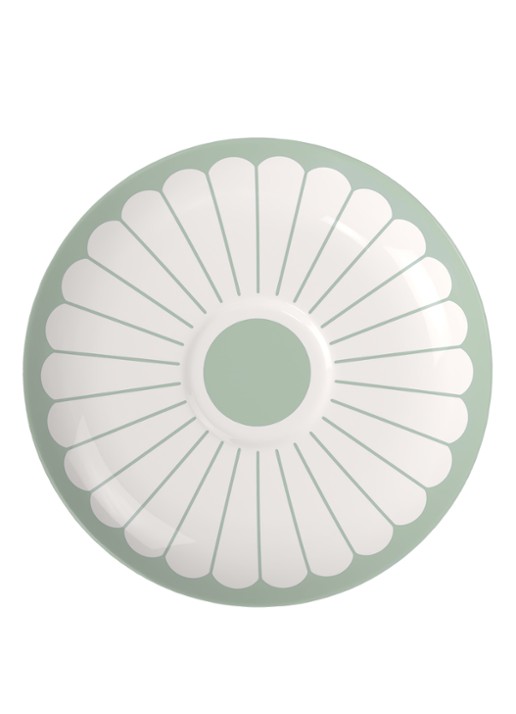 Villeroy & Boch Fleur schotel 17,5 cm - voorkant groen