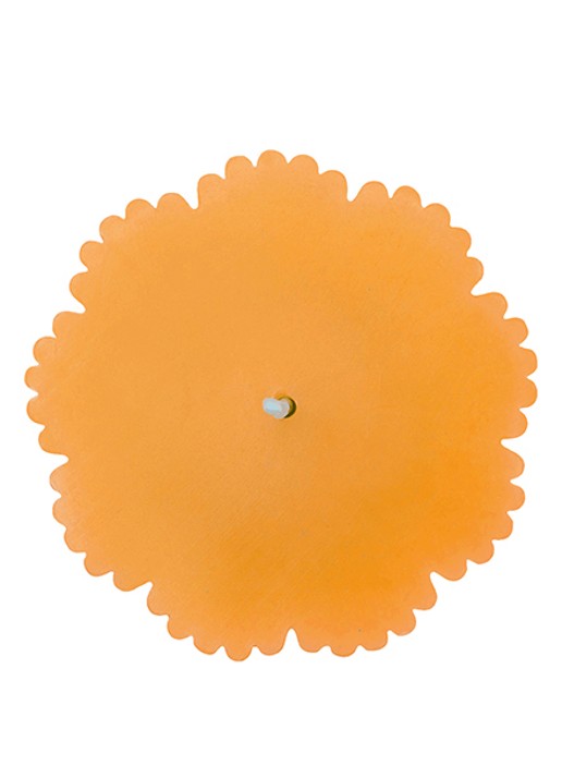 Villeroy & Boch Fleur stompkaars 7,5 cm - voorkant 3 geel