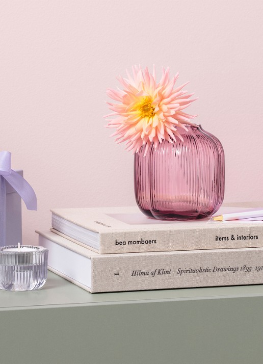 Villeroy & Boch Fleur vaas 11 cm - voorkant 3 roze