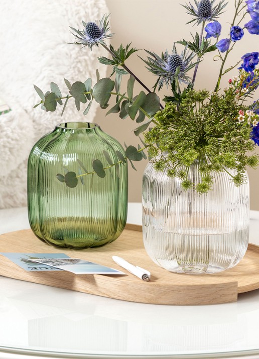 Villeroy & Boch Fleur vert Wazon vaas 19 cm - voorkant 2 groen