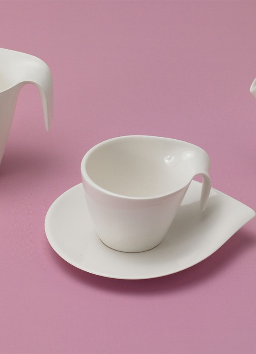 Villeroy & Boch Flow schotel - achterkant gebroken wit
