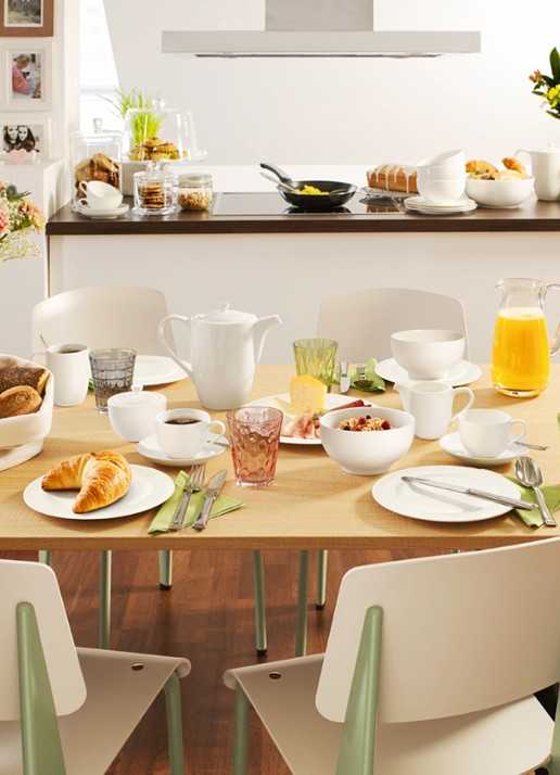 Villeroy & Boch For Me gebaksbordje 16 cm - achterkant 3 gebroken wit