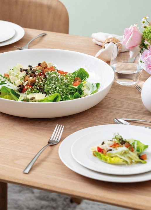 Villeroy & Boch For Me ontbijtbord 21,5 cm - voorkant 2 gebroken wit