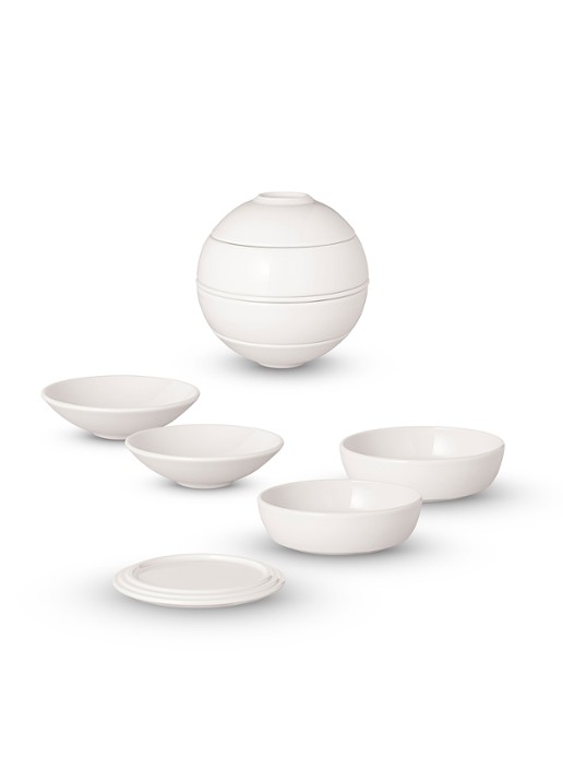 Villeroy & Boch Iconic La petite Boule serviesset 5-delig - detail 3 wit