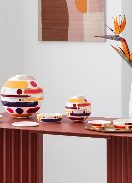 Villeroy & Boch Iconic La petite Boule serviesset 7-delig - detail 4 gebroken wit