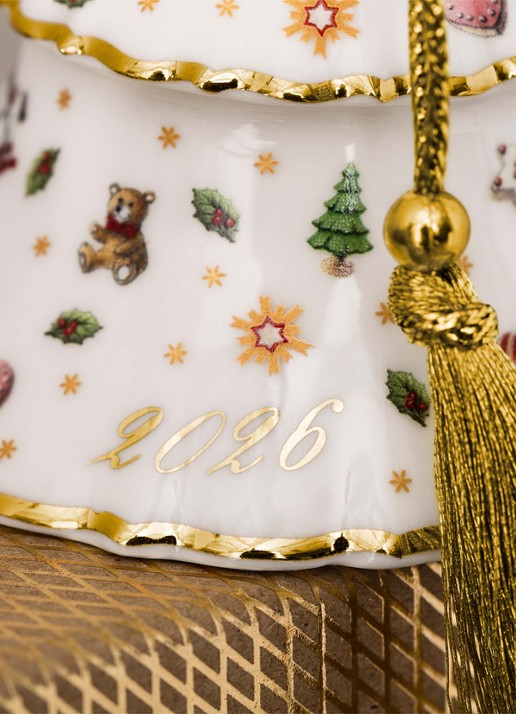 Villeroy & Boch Kerstboom 2026 kersthanger 8,4 cm - achterkant wit