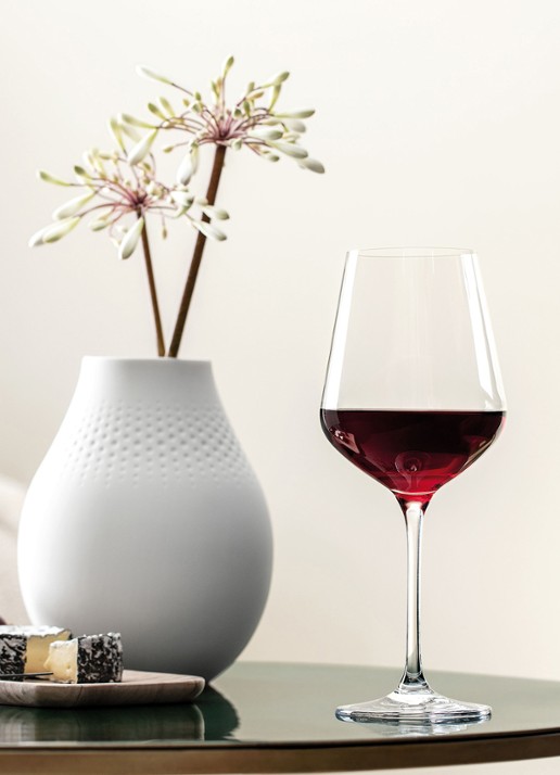 Villeroy & Boch La Divina rode wijnglas 65 cl set van 4 - achterkant 3 transparant