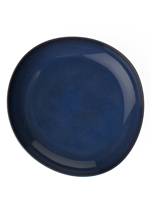 Villeroy & Boch Lave Bleu schaal 28 cm - voorkant 2 donkerblauw