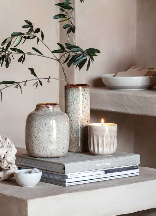 Villeroy & Boch Lave Cylinder vaas 20 cm - detail 4 beige