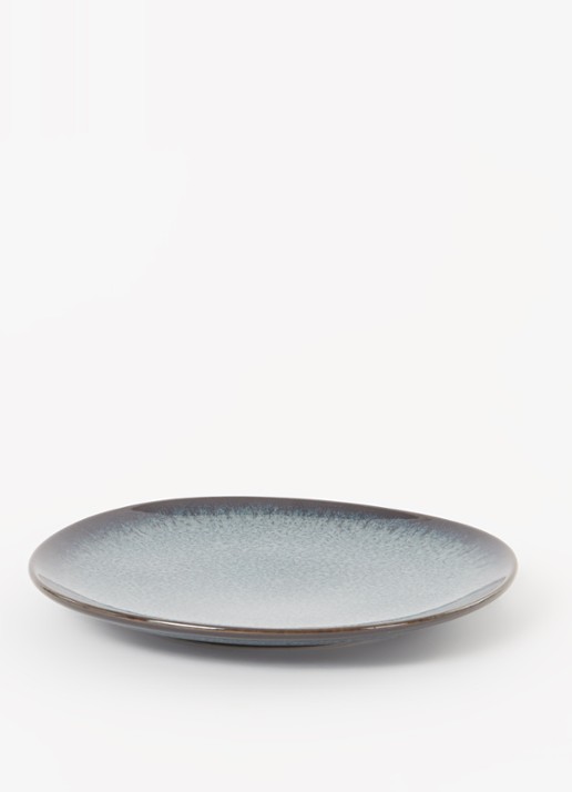 Villeroy & Boch Lave gebaksbordje 17,5 cm - voorkant 2 donkergrijs