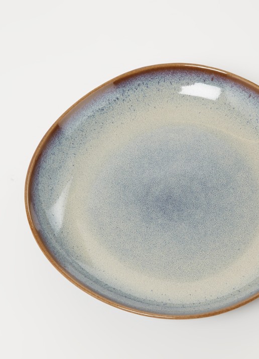 Villeroy & Boch Lave Glacé diep bord 28 cm - detail blauwgrijs