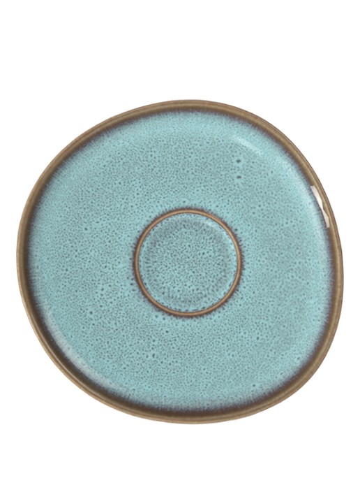 Villeroy & Boch Lave Glacé gebaksbordje 15,5 cm - voorkant 2 blauw