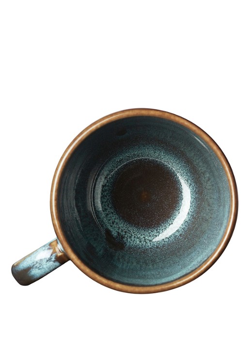 Villeroy & Boch Lave Glacé mok 40 cl - voorkant 3 turquoise