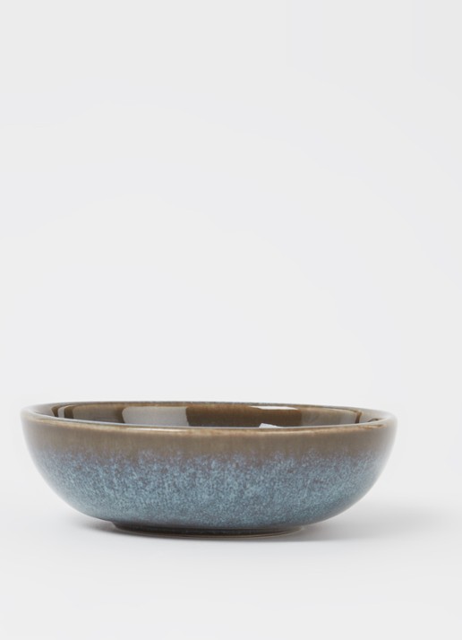 Villeroy & Boch Lave Glacé serveerschaal 10,5 cm - voorkant 2 turquoise