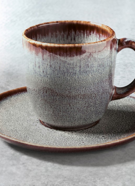 Villeroy & Boch Lave koffiekopje 19 cl - voorkant 3 grijs