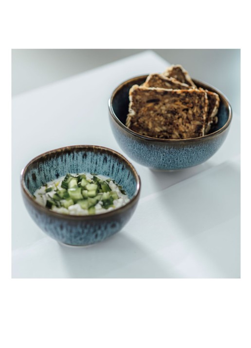Villeroy & Boch Lave kom 13 cm  - voorkant 2 staalblauw