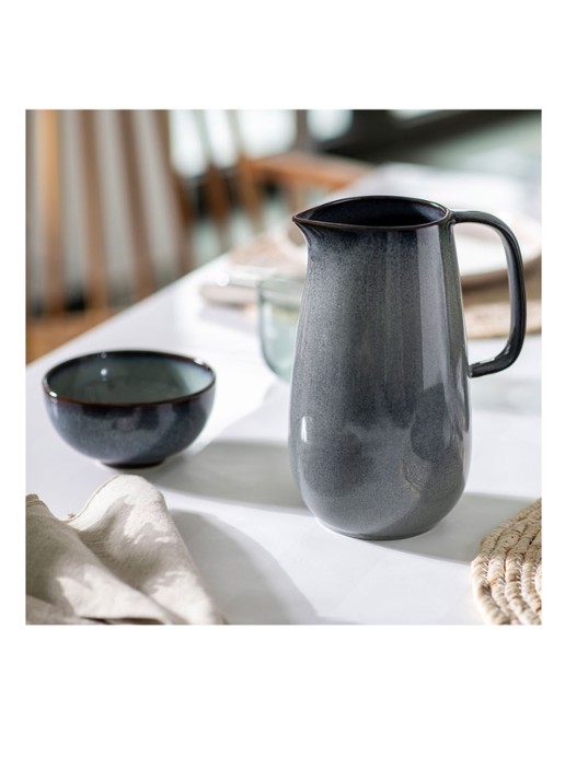 Villeroy & Boch Lave schenkkan 160 cl - voorkant 2 staalblauw