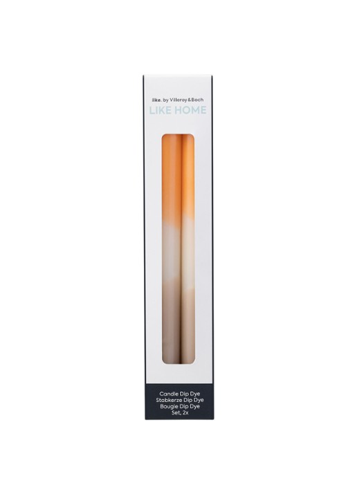 Villeroy & Boch Like Home kaars set van 2 - voorkant 3 orange