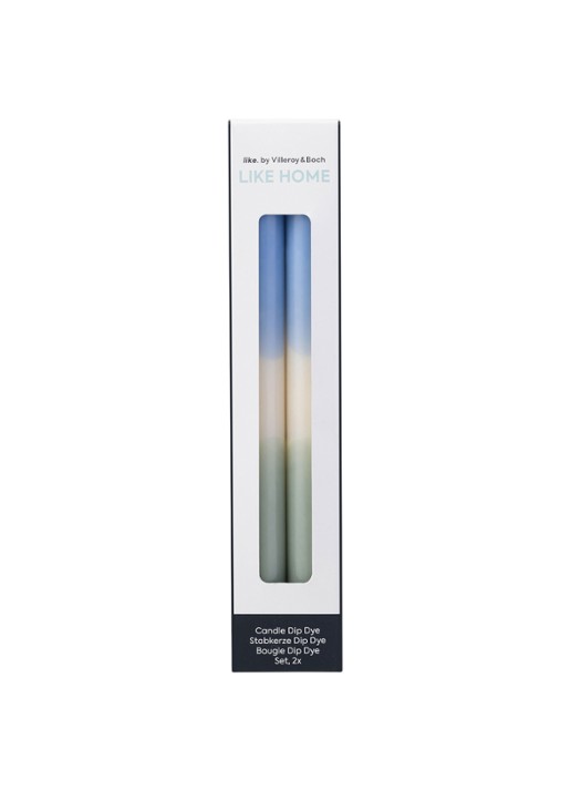 Villeroy & Boch Like Home kaars set van 2 - voorkant 2 blauw