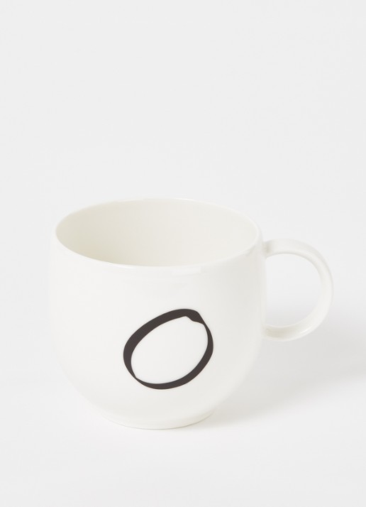 Villeroy & Boch Like Letters O mok 38 cl - voorkant 3 gebroken wit