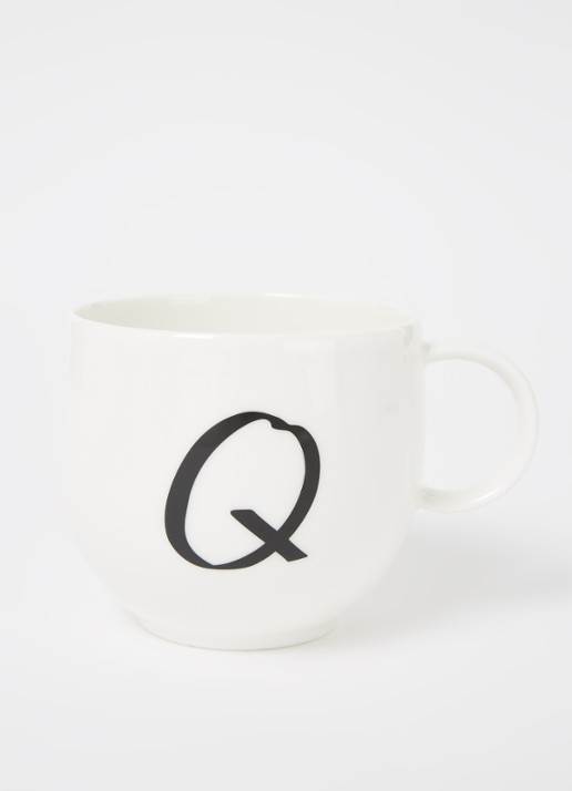 Villeroy & Boch Like Letters Q mok 38 cl - voorkant 3 gebroken wit