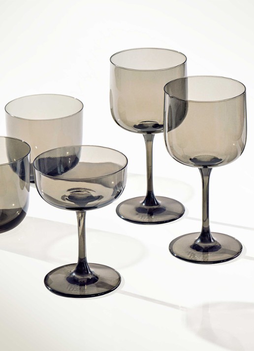 Villeroy & Boch Like Smoke waterglas 20 cl set van 2 - detail grijs