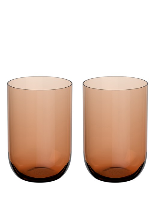 Villeroy & Boch Longdrinkbecher, Set 2tlg. 8x1 - voorkant 3 oranjebruin