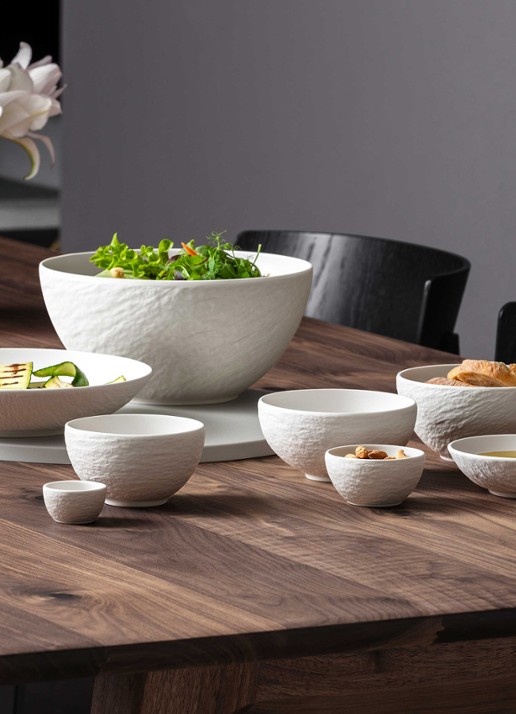 Villeroy & Boch Manufacture dessertschaal  - detail gebroken wit