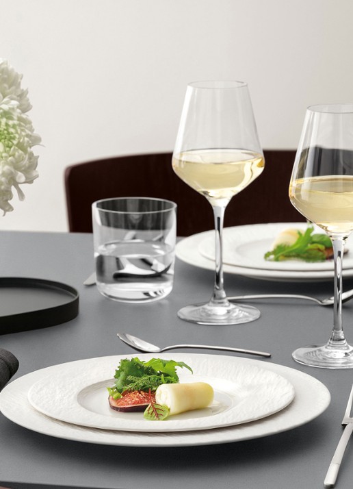 Villeroy & Boch Manufacture Ice ontbijt/gebaksbordje 22 cm - achterkant wit