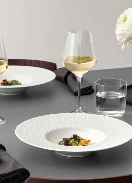 Villeroy & Boch Manufacture Ice pastabord 28 cm - achterkant wit