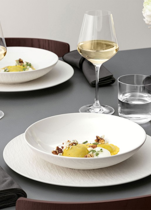 Villeroy & Boch Manufacture Ice schaal 23,5 cm - achterkant 3 wit