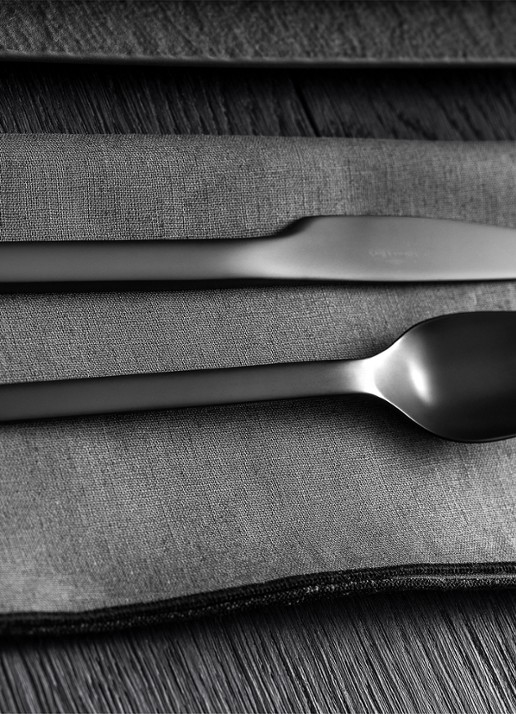 Villeroy & Boch Manufacture Rock bestekset 20-delig - voorkant 3 zwart