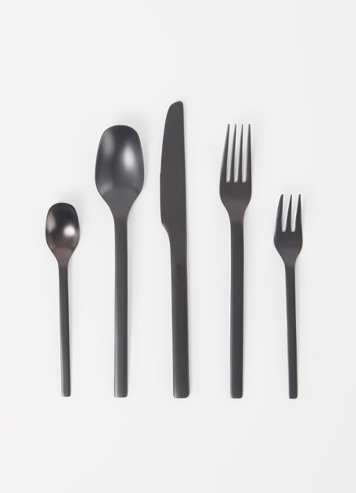 Villeroy & Boch Manufacture Rock bestekset 20-delig - voorkant 2 zwart