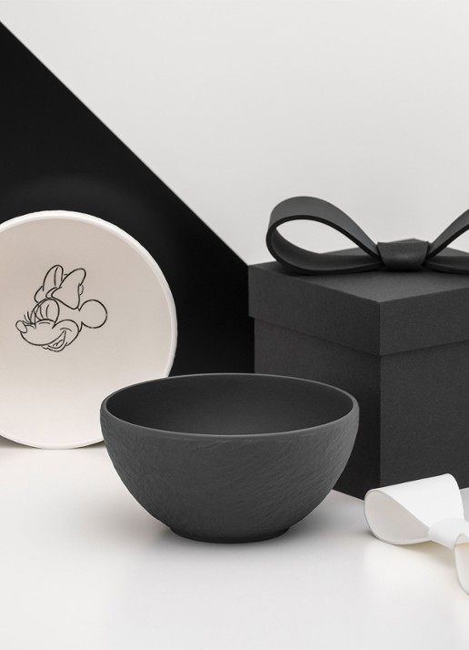 Villeroy & Boch Manufacture Rock blanc - Mickey Mouse kom 14 - achterkant wit