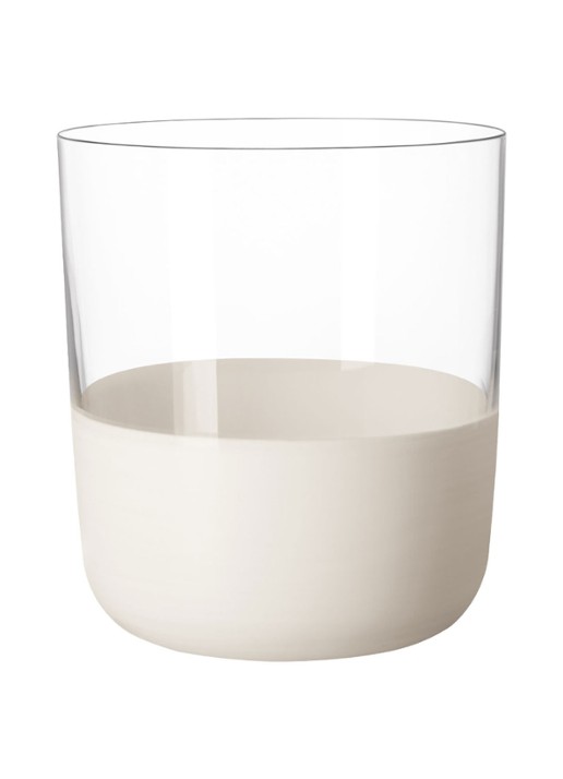Villeroy & Boch Manufacture Rock blanc whiskeyglas set van 4